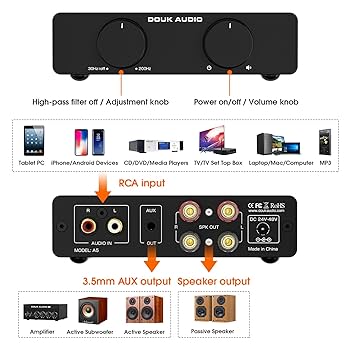 Amazon.co.jp: Douk Audio A5 2チャンネル TPA3255 ステレオ